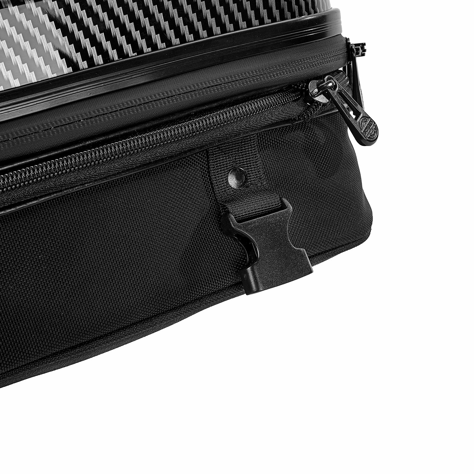 IRON JIAS Borsa posteriore per moto Zaino impermeabile Borse per bagagli da moto con guscio rigido in ABS Borse per casco con spazio di archiviazione espandibile 24L-35L