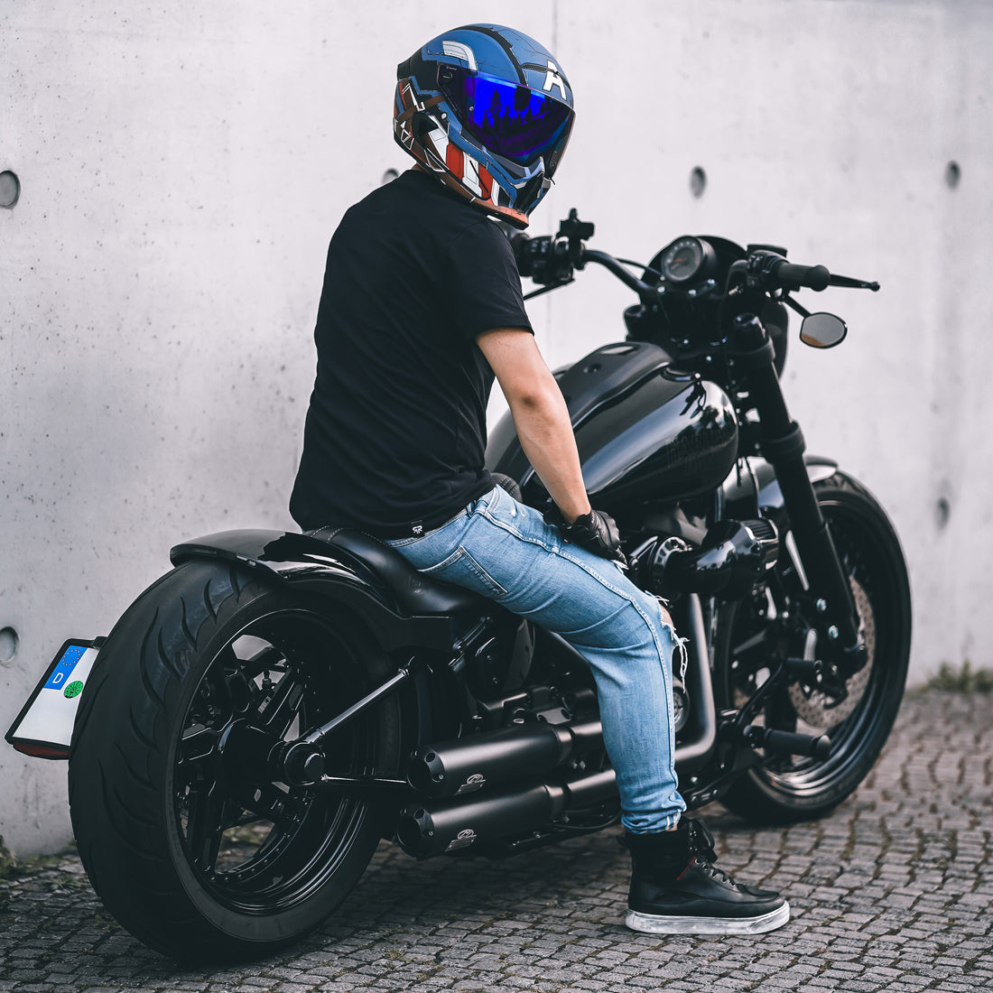 Black Waterproof Motorcycle Boots