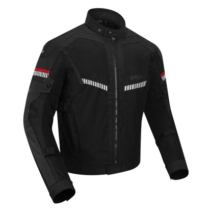 IRONJIAS Black Windproof Waterproof Motorcycle Jacket | D-020