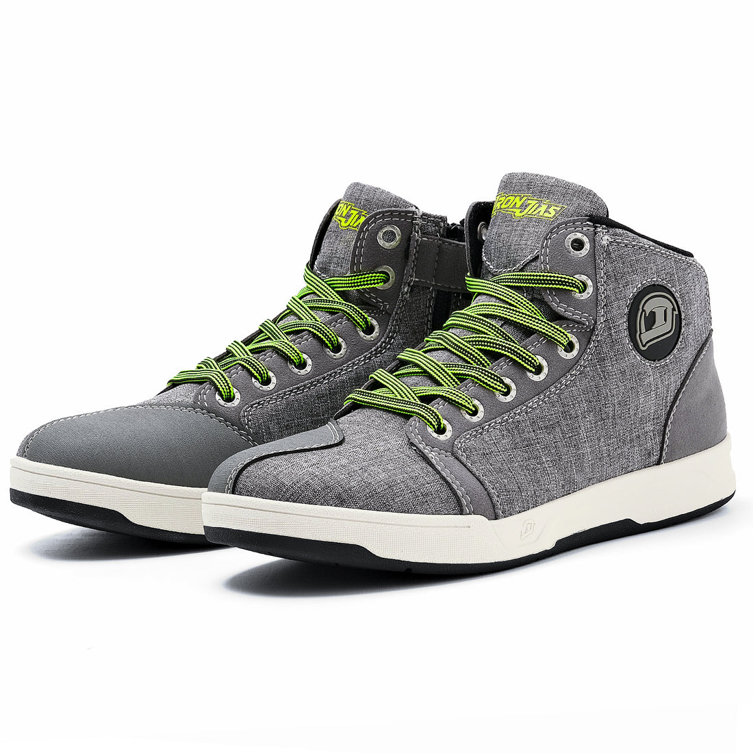 Grey Urban Anti-Slip Short Motorcycle Shoes